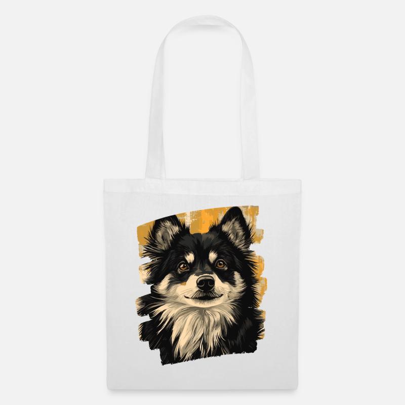 Finnischer Lapphund - Stoffbeutel - Weiß