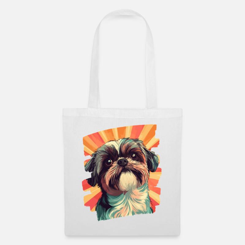 Shih Tzu - Stoffbeutel - Weiß