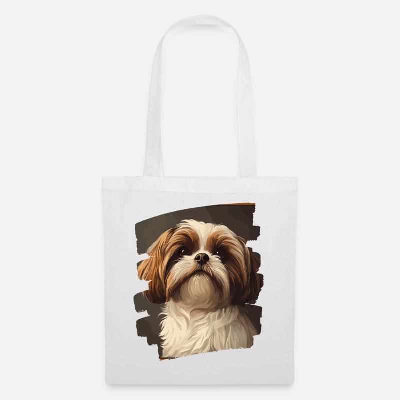 Shih Tzu - Stoffbeutel - Weiß