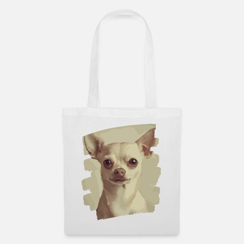 Chihuahua - Stoffbeutel - Weiß