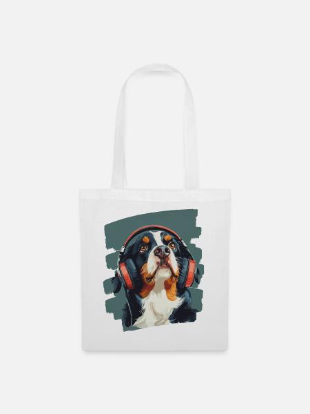 Entlebucher Sennenhund - Stoffbeutel - Weiß