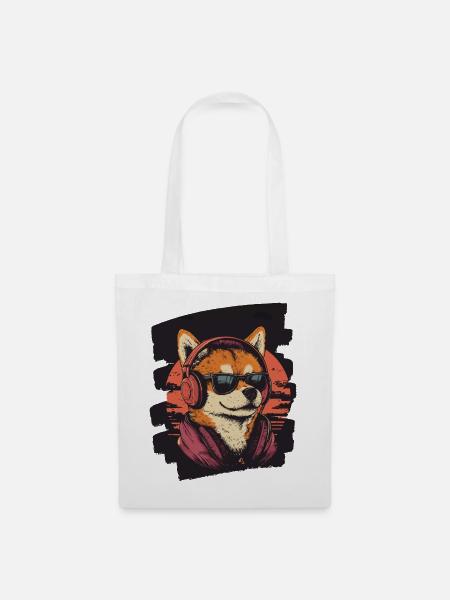 Shiba Inu - Stoffbeutel - Weiß