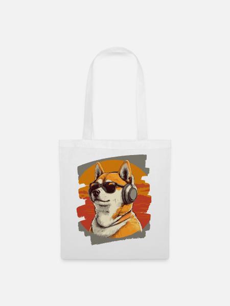 Shiba Inu - Stoffbeutel - Weiß