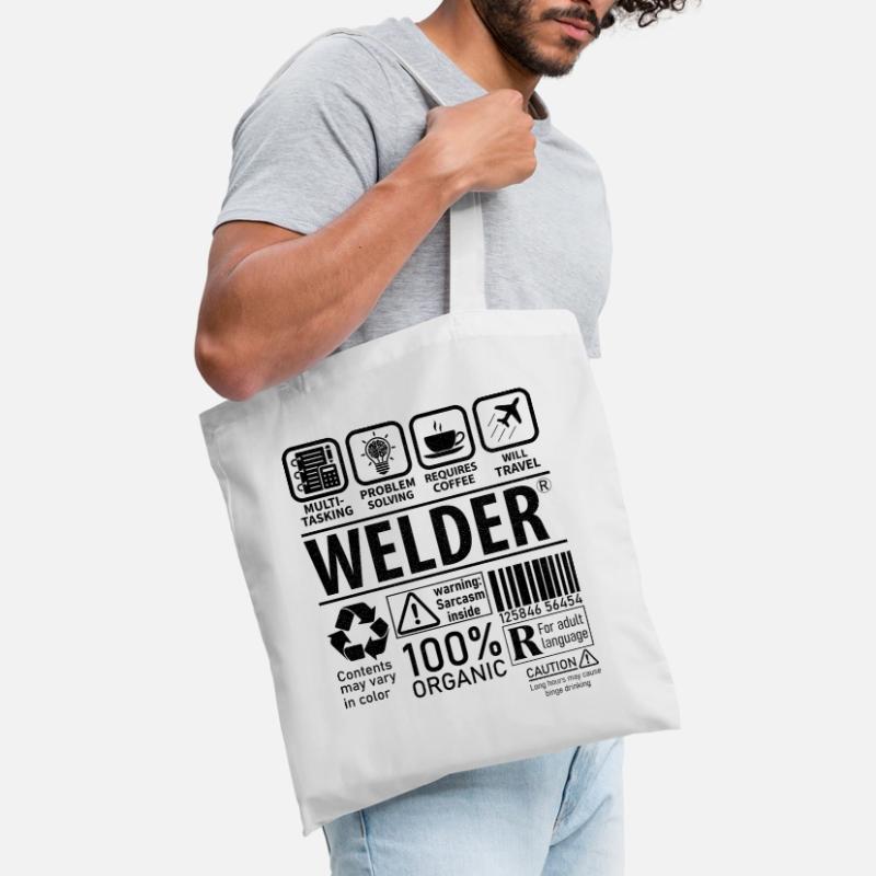 Welder multi tasking problem solving requires Stoffbeutel