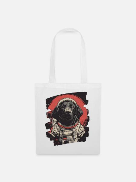 Labrador Astronaut - Stoffbeutel - Weiß