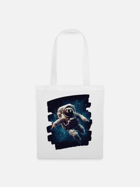 Faultier Astronaut - Stoffbeutel - Weiß