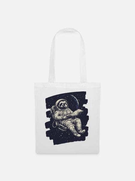 Faultier Astronaut - Stoffbeutel - Weiß