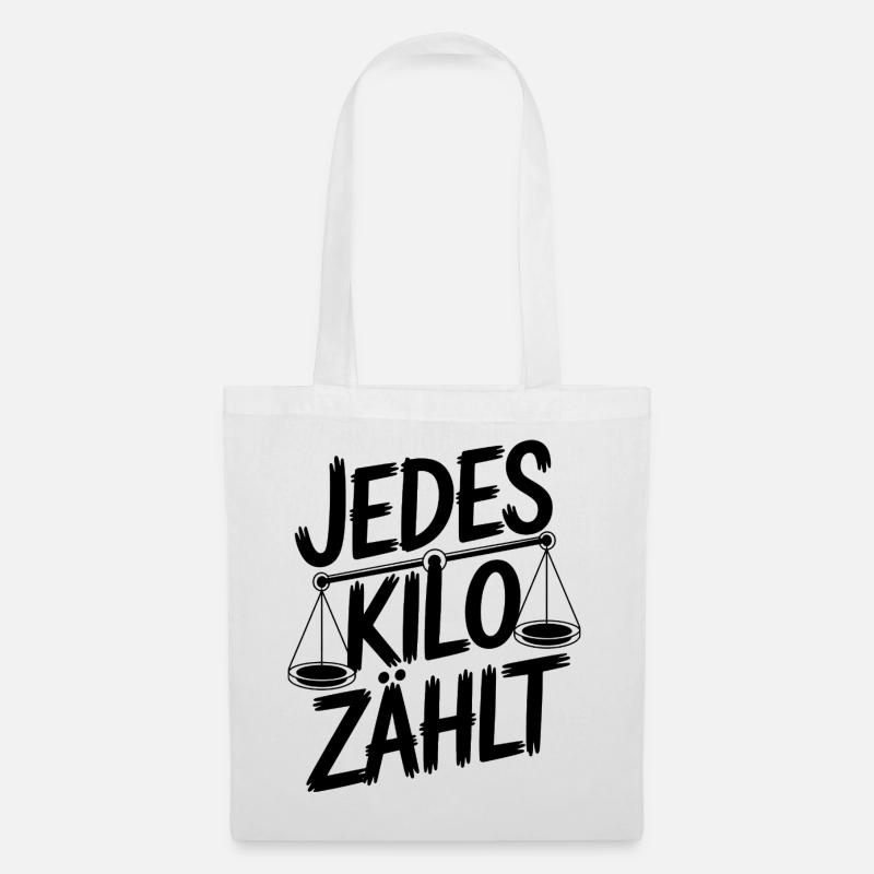 Every kilo counts - Tote Bag - white