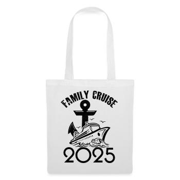 Croisière famille 2025 - Sac en tissu - blanc - Devant