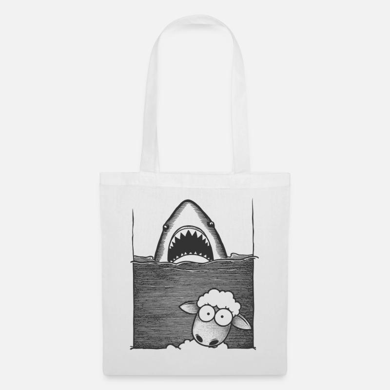 Shark Sheep - Stoffbeutel - Weiß