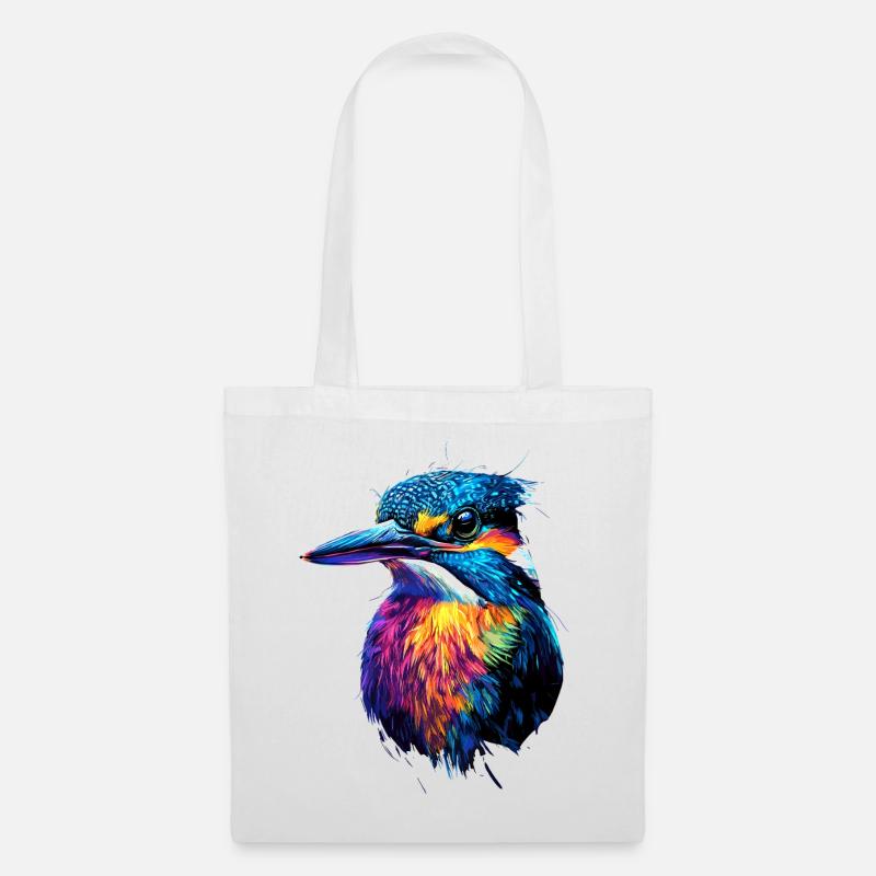 Kingfisher Eisvogel Vogel Süße Eisvögel Kingfisher - Stoffbeutel - Weiß