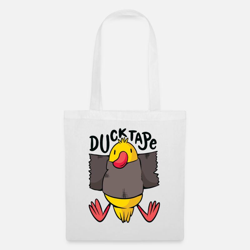 Duck Taping Comedy Charakterdesign - Stoffbeutel - Weiß