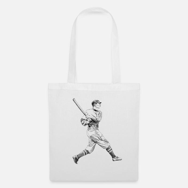 Baseball - Stoffbeutel - Weiß