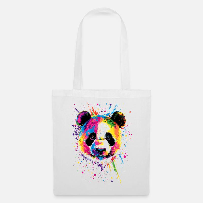 Panda Bär Große Pandas Riesenpanda Süßer Pandabär - Stoffbeutel - Weiß
