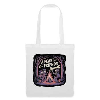 Campfire Night with Friends Illustration - Tote Bag - white - Front