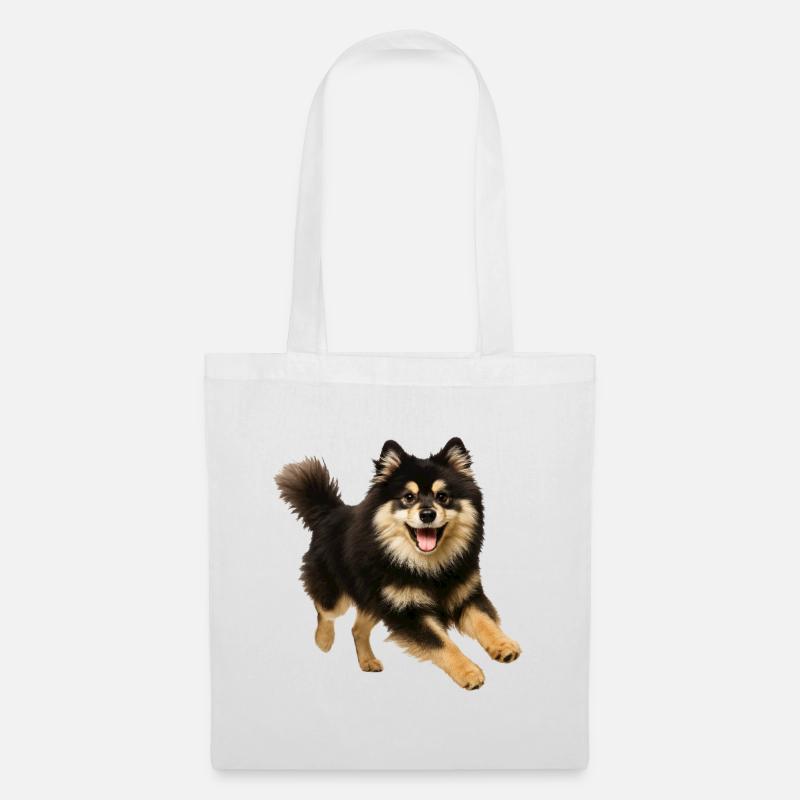 Finnischer Lapphund - Stoffbeutel - Weiß