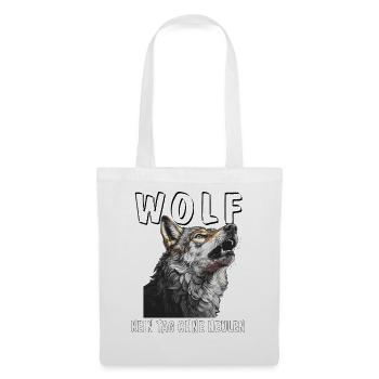 WOLF NOT A DAY WITHOUT HOWLING - Tote Bag - white - Front