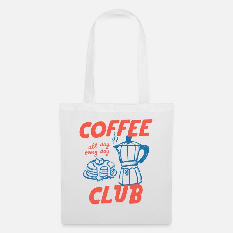 Coffee Club - Stoffbeutel - Weiß