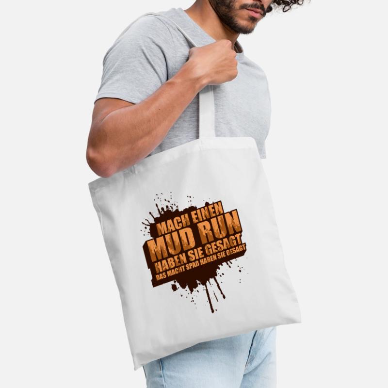 Faire une course dans la boue, une course dans la boue, une course dans la boue, une course dans la boue Sac en tissu
