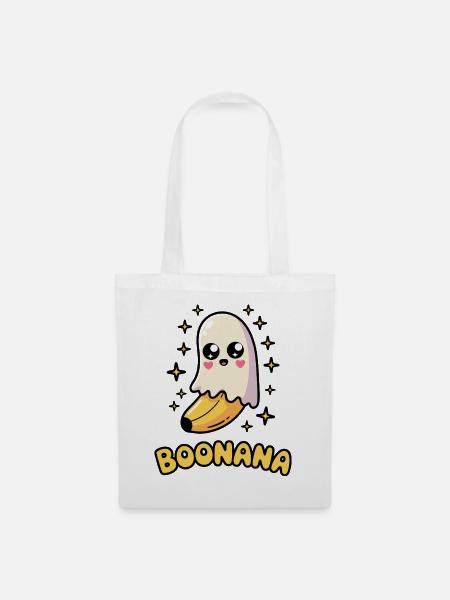 Boonana Halloween Banane - Stoffbeutel - Weiß