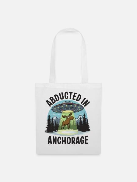 Abducted in Anchorage - Stoffbeutel - Weiß