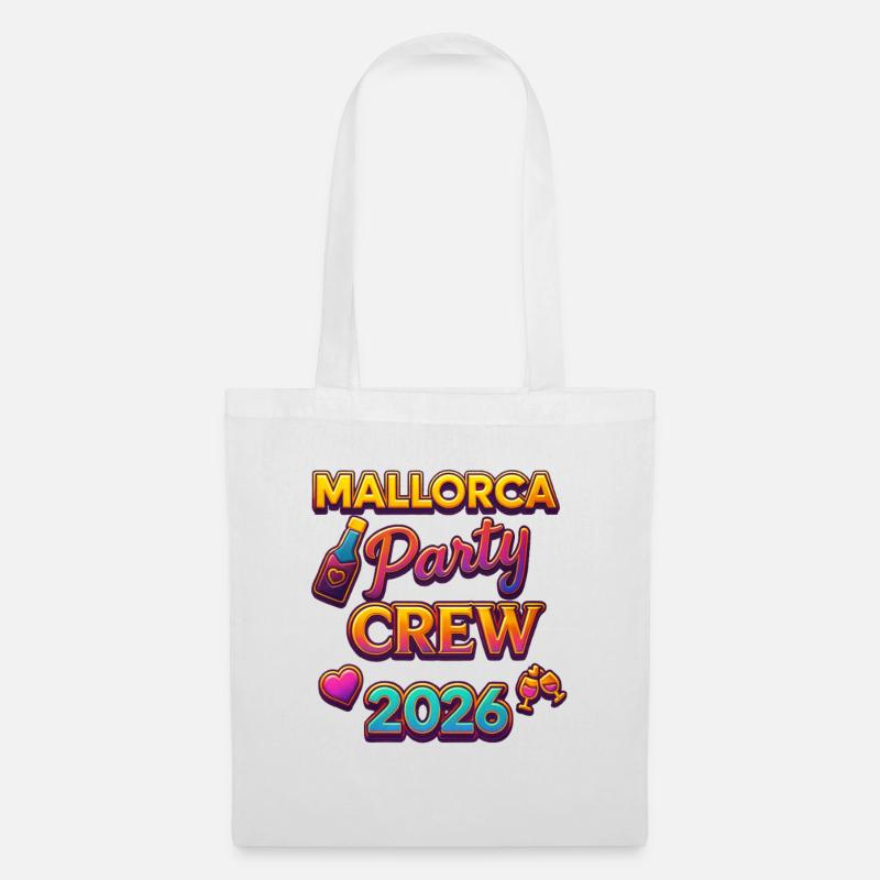 Mallorca Party Crew 2026 - Stoffbeutel - Weiß