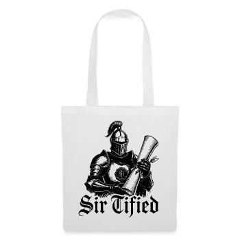 Sir Tified Knight Funny Renaissance Faire Men LARP - Stoffbeutel - Weiß - Vorne
