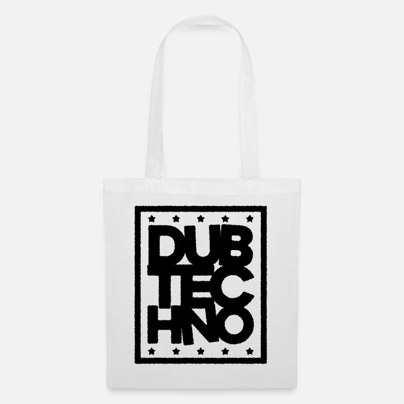 Dub Techno Dark Edition - Stoffbeutel - Weiß