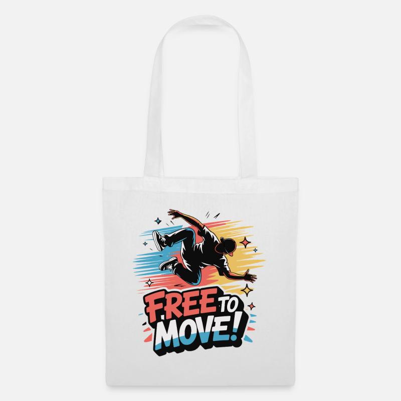 Libre de bouger Danse Burst - Sac en tissu - blanc