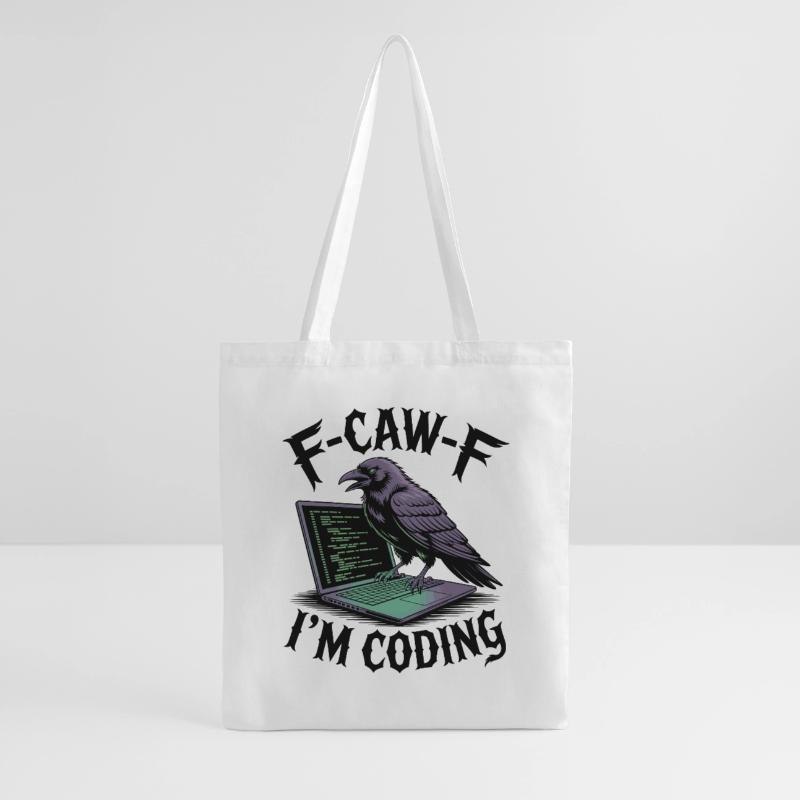 RabenCoder : Code Raven sur l’ordinateur portable Sac en tissu