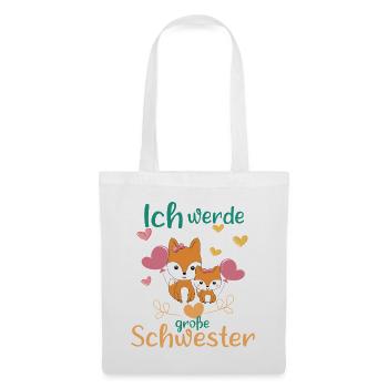 Big sister again soon: Foxes announce in 2026 - Tote Bag - white - Front