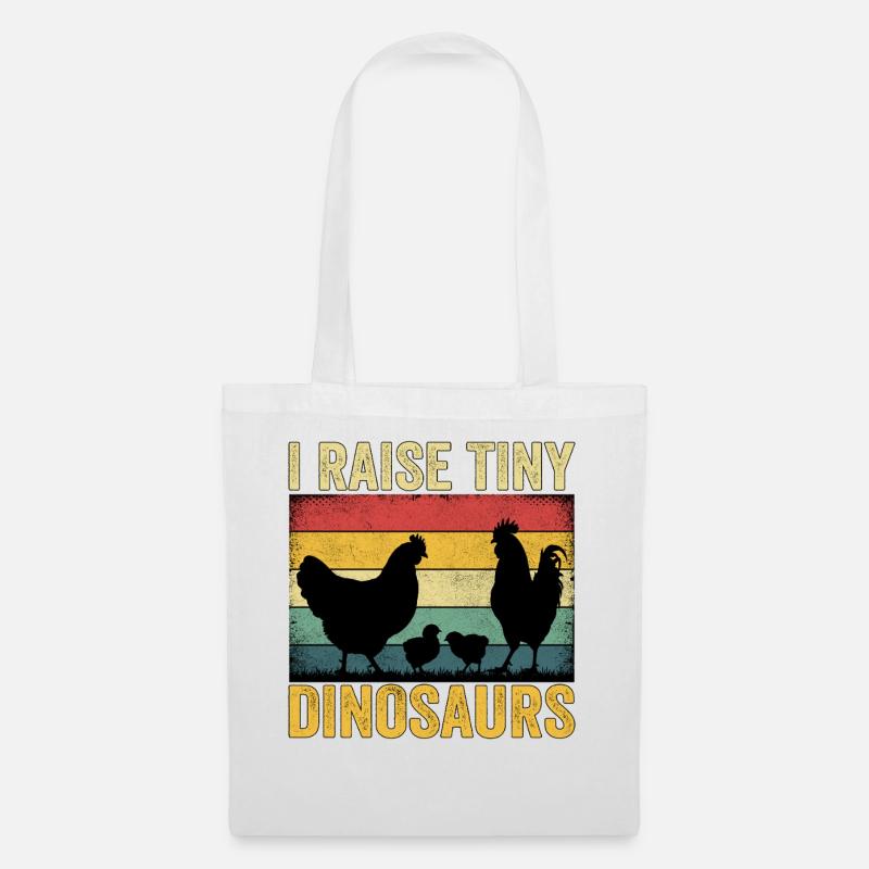 I Raise Tiny Dinosaurs - Stoffbeutel - Weiß