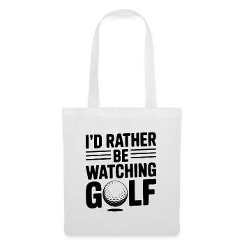 Je préfère regarder le golf - Sac en tissu - blanc - Devant