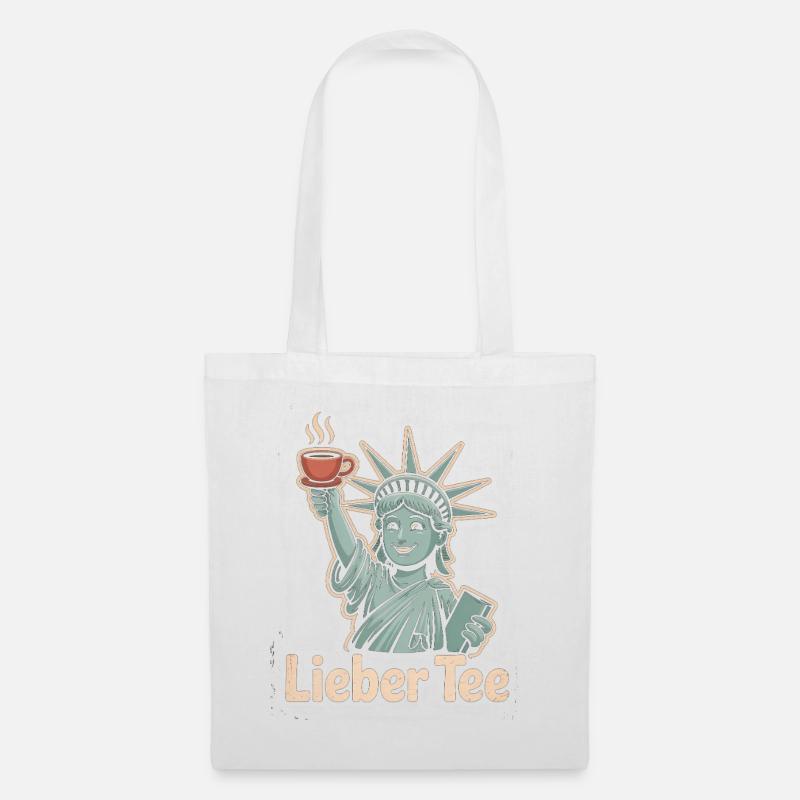 Dear Tea Liberty Design - Tote Bag - white