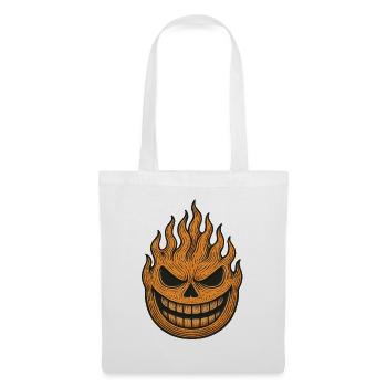 Halloween pumpkin flame design - Tote Bag - white - Front