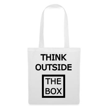THINK OUTSIDE THE BOX - Tote Bag - white - Front