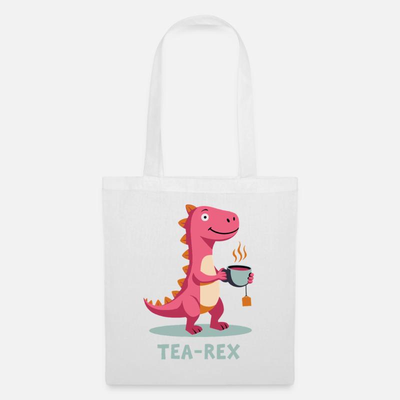 TEA-REX Teemotiv - Stoffbeutel - Weiß