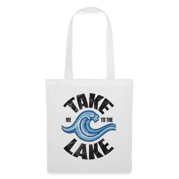 Take me to the lake - Retro Welle - Stoffbeutel - Weiß - Vorne