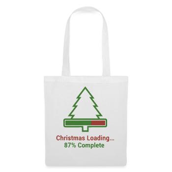 Weihnachten Loading Lustiges Design - Stoffbeutel - Weiß - Vorne