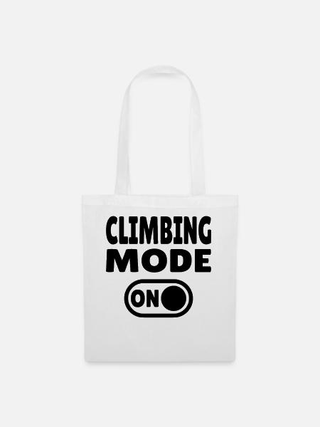 Climbing Mode ON – Boulder & Kletter Style - Stoffbeutel - Weiß