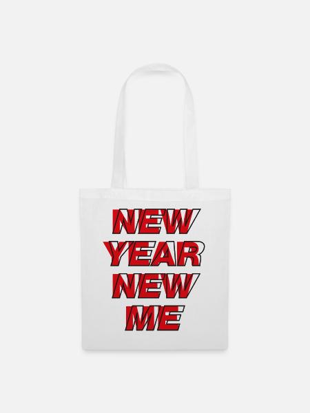 Neujahr Neues Ich - Stoffbeutel - Weiß