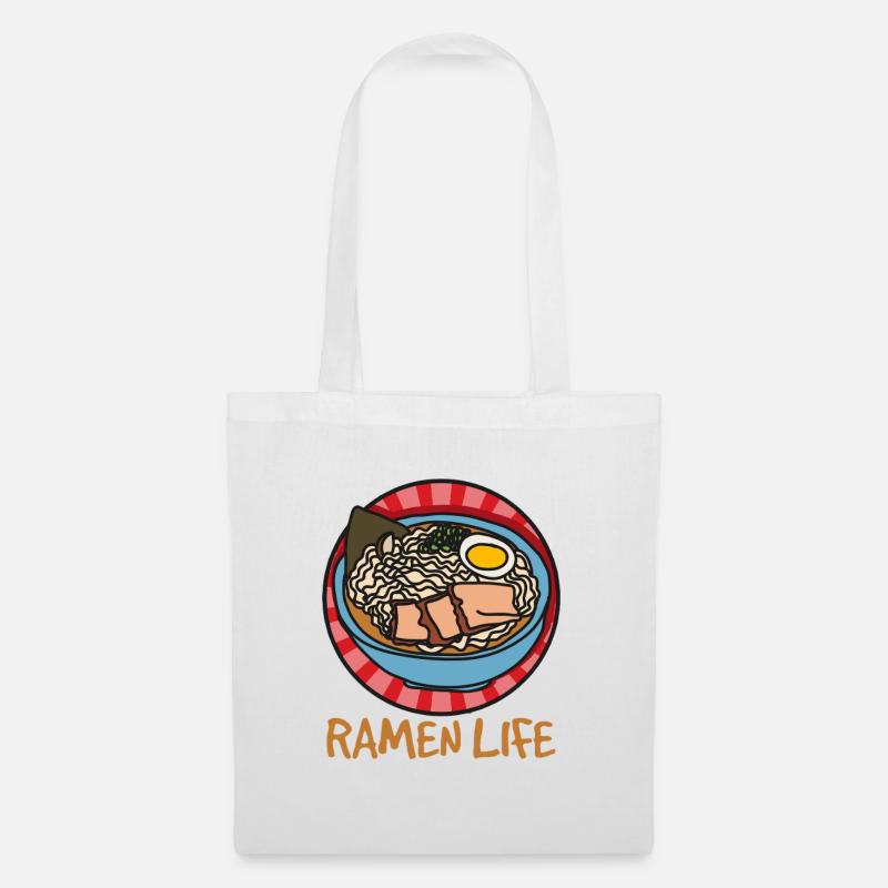 Ramen Life – Einfaches Ramen Design - Stoffbeutel - Weiß