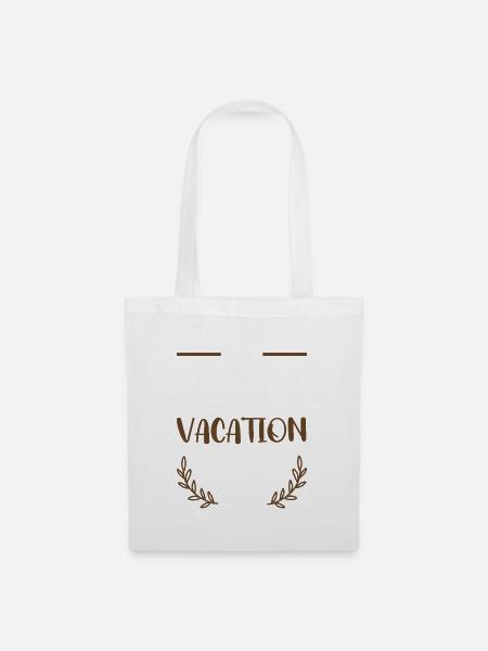 I Love Vacation - Stoffbeutel - Weiß