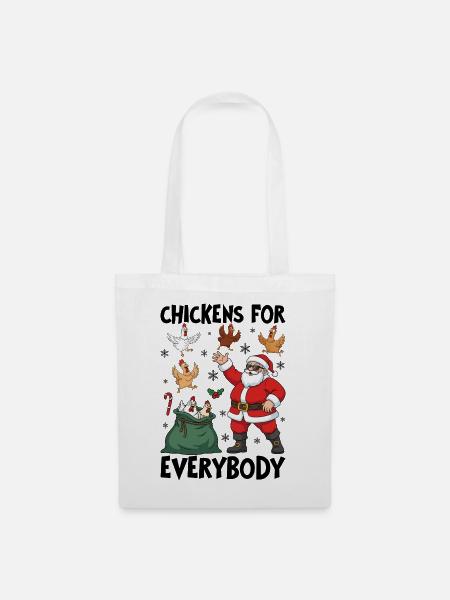 Chickens for Everybody - Stoffbeutel - Weiß