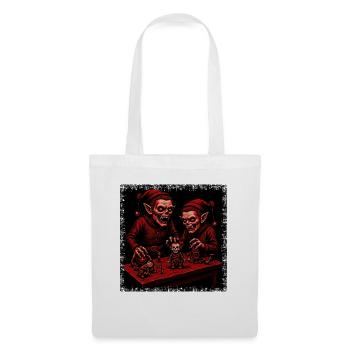 Creepy Christmas Zombie Elf Skeleton Horror - Tote Bag - white - Front