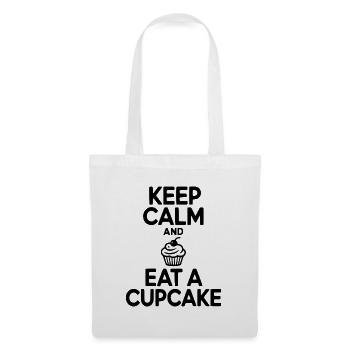 Keep Calm and Eat a Cupcake - Tote Bag - white - Front