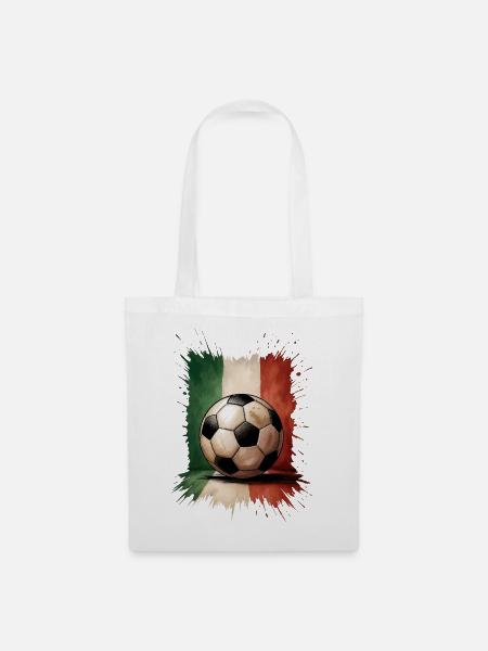 Italien Fußball - Stoffbeutel - Weiß