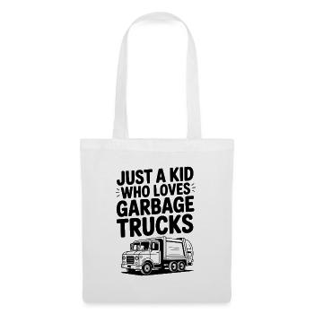 Just a Kid Who Loves Garbage Trucks - Tote Bag - white - Front