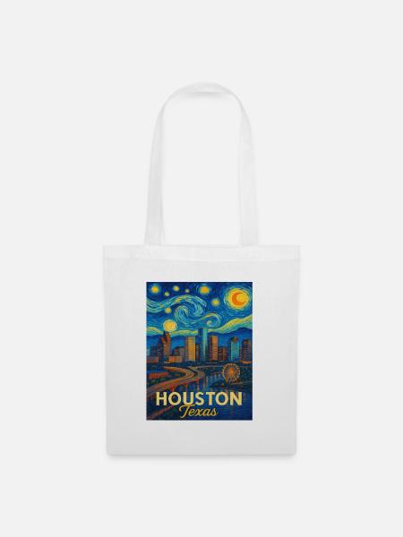 Houston Texas - Stoffbeutel - Weiß