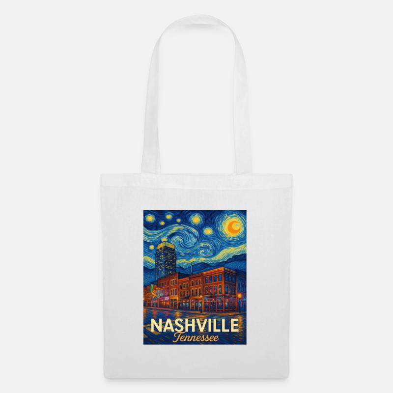 Nashville Tennessee - Stoffbeutel - Weiß